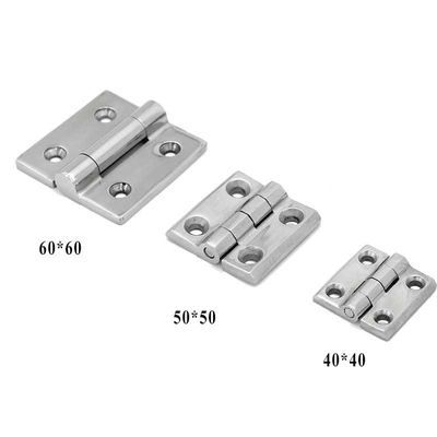 dobradiças de porta de aço inoxidável resistentes da máquina das dobradiças SUS304 SUS316 de 60*60mm