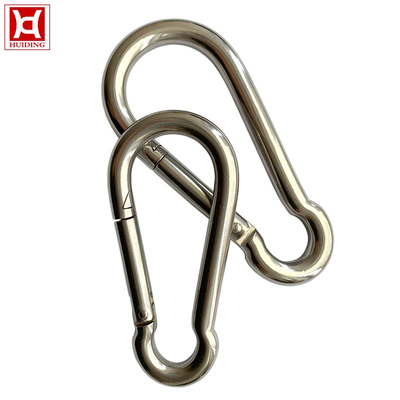 Dureza alta instantânea de aço inoxidável do gancho M8 Carabiner da mola resistente