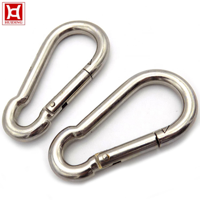 M5 Carabiner pressão de aço inoxidável de 304 molas engancha a anti corrosão de 5x50mm